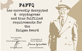 17F4FVQ   EnigmaAward Diploma